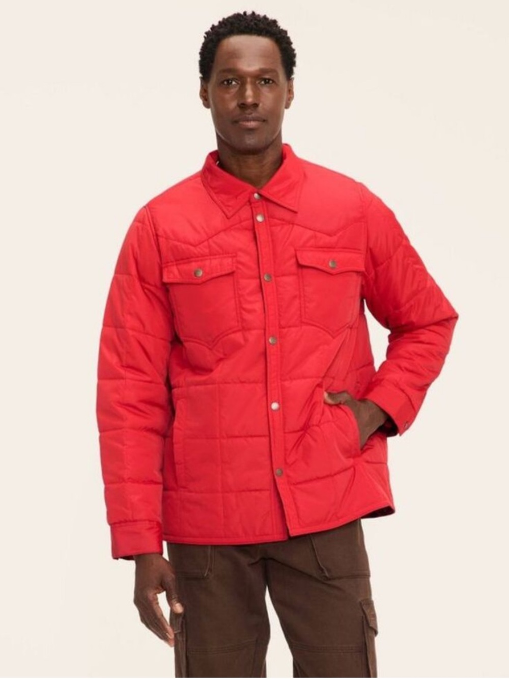 Woolrich Men's Quilted Red Jacket XL-NWT